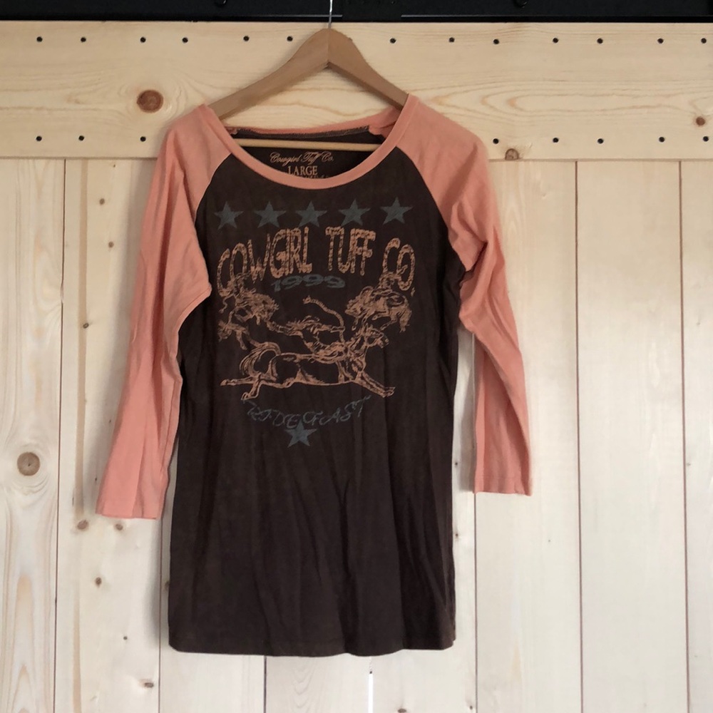 Cowgirl Tough Raglan style shirt
